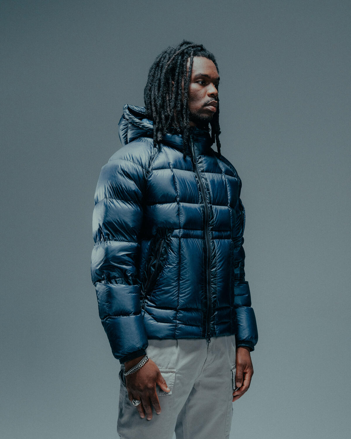 C.P. Company OUTERWEAR MEDIUM JACKET IN DD SHELL